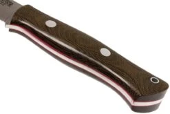 Bark River Aurora LT A2, Green Canvas Micarta, Red Liners -Lames Aventure BRK06 113GRCRL 04 bark river brk06 113grcrl 04