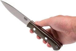 Bark River Aurora LT A2, Green Canvas Micarta, Red Liners -Lames Aventure BRK06 113GRCRL 06 bark river brk06 113grcrl 06