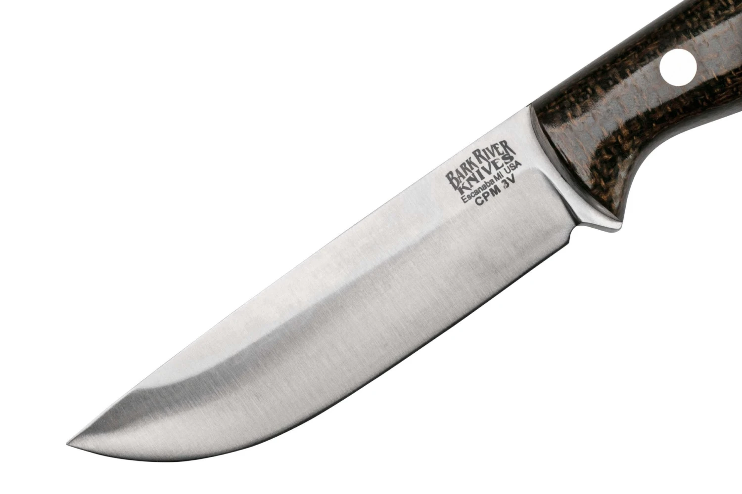 Bark River Gunny CPM 3V OD Green Burlap Micarta 3 Bark River Gunny CPM 3V OD Green Burlap Micarta – Image 3