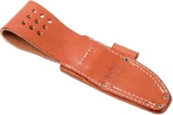 Bark River Bravo 1 A2 Rampless, Green Canvas Micarta, Brown Sheath -Lames Aventure BRK07 111GNC RS 08 bark river brk07 111gnc rs 08