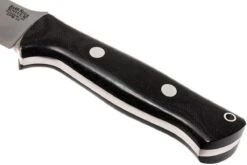 Bark River Bravo 1 CPM 3V, Black Canvas Micarta, Brown Sheath -Lames Aventure BRK07 114BRKC 04 bark river brk07 114brkc 04