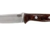 Bark River Bravo 1 CPM 3V, Burgundy Snakeskin Micarta, Brown Sheath