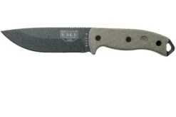 Lames Aventure 17 ESEE Model 5 Tactical Gunsmoke, Desert Tan Handle 5P-TG Avec étui Kydex + Clip Ceinture
