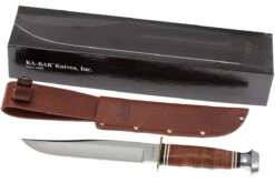 KA-BAR Bowie 1236 Poignée En Cuir, étui En Cuir -Lames Aventure KA1236 08 ka bar ka1236 08