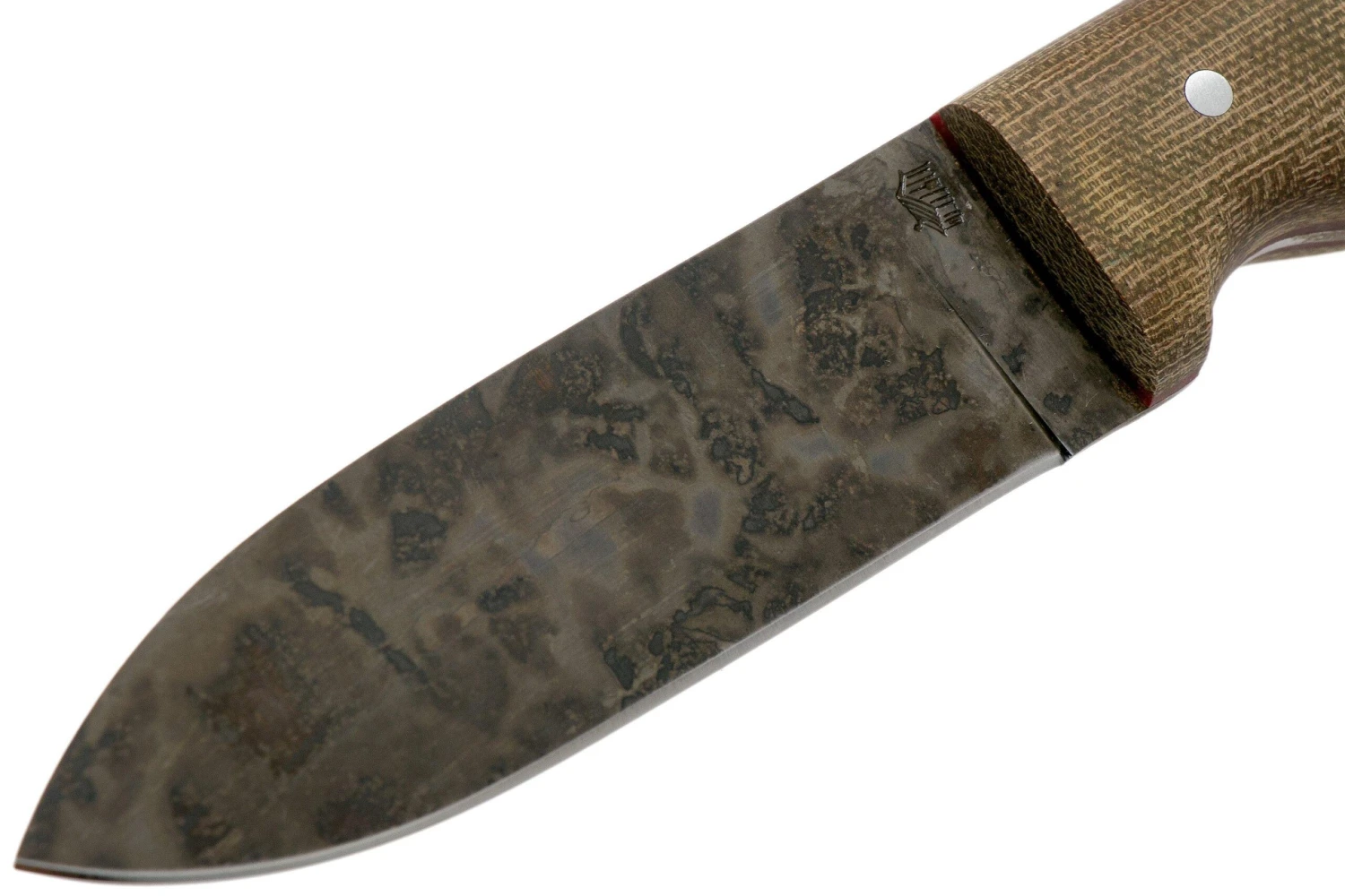 LT Wright Bushcrafter HC, 1075, Matte Green Micarta, Red Liners, Leather Sheath, Couteau De Bushcraft 3 LT Wright Bushcrafter HC, 1075, Matte Green Micarta, Red Liners, Leather Sheath, Couteau De Bushcraft – Image 3