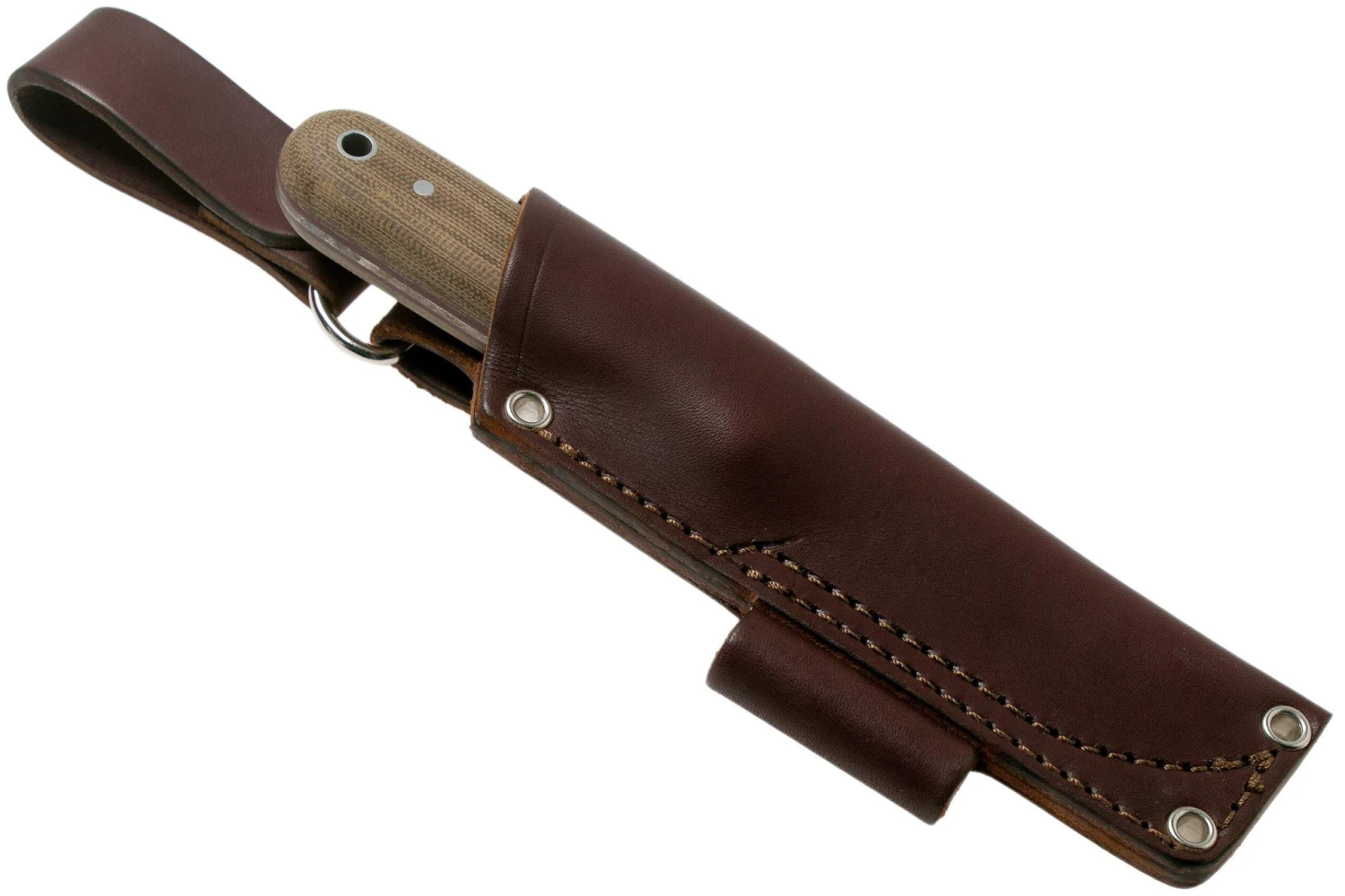 LT Wright Bushcrafter HC, 1075, Matte Green Micarta, Red Liners, Leather Sheath, Couteau De Bushcraft 6 LT Wright Bushcrafter HC, 1075, Matte Green Micarta, Red Liners, Leather Sheath, Couteau De Bushcraft – Image 6