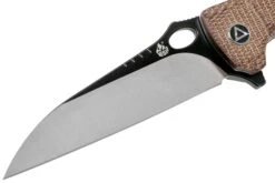 QSP Knife Locust QS117-A Brown Flax Micarta Couteau De Poche -Lames Aventure QS117 A 03 qsp