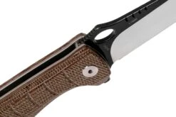 QSP Knife Locust QS117-A Brown Flax Micarta Couteau De Poche -Lames Aventure QS117 A 06 qsp