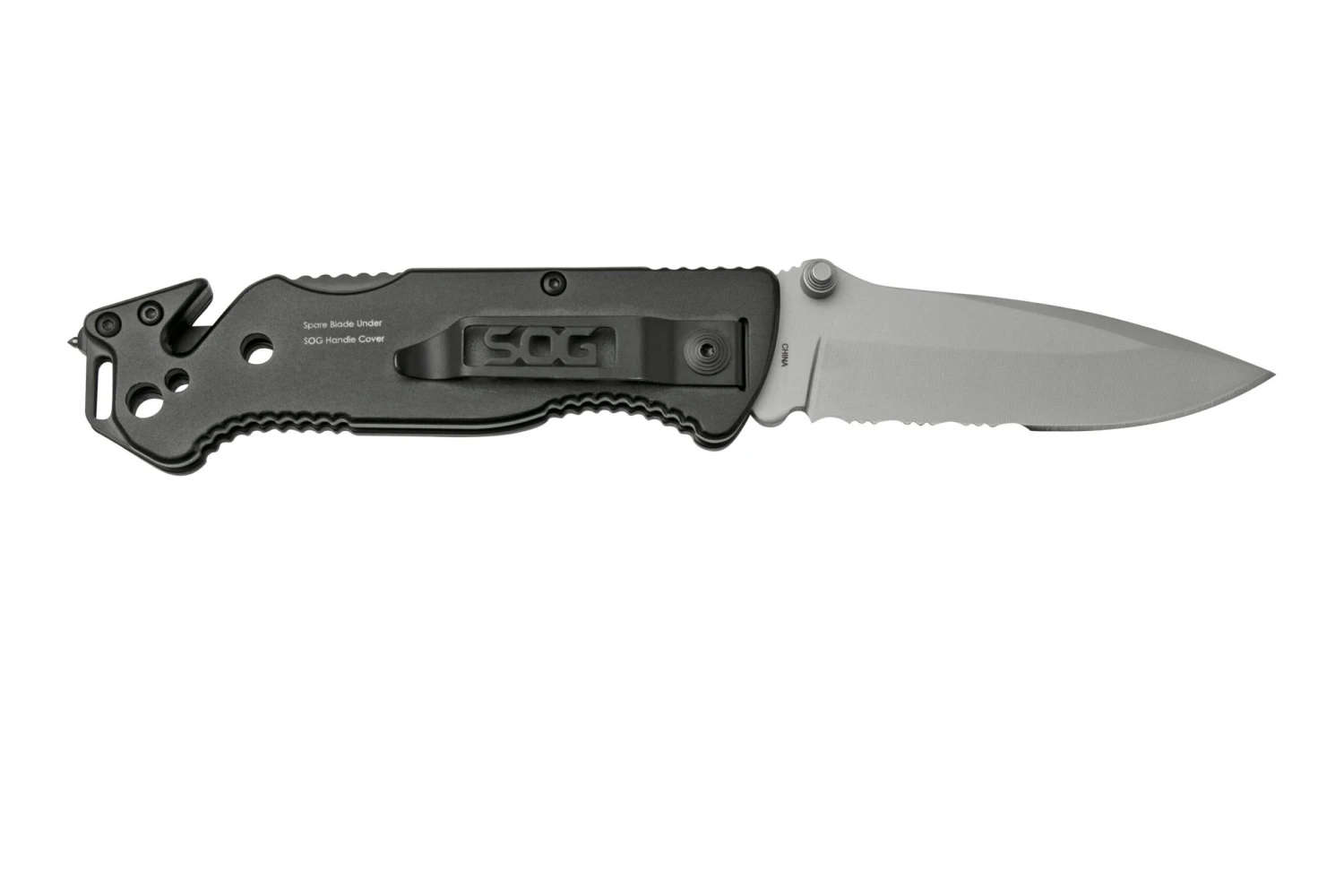 SOG Escape, Bead Blasted FF24-CP Couteau De Poche 2 SOG Escape, Bead Blasted FF24-CP Couteau De Poche – Image 2
