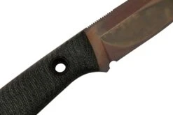 TRC Knives Classic Freedom M390 Apo Finish Black Canvas Micarta, Couteau De Bushcraft -Lames Aventure TI CF BM 34APO 05 trc