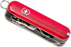 Victorinox Nail Clip 580, Couteau Suisse, Rouge Transparent -Lames Aventure VT0 6463 T 07 victorinox vt0 6463 t 07