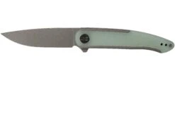WE Knife Smooth Sentinel WE20043-2 Gray Titanium Natural G10 Couteau De Poche